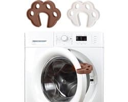 2x Deursluiting voor wasmachine - 10*8*1.6cm - Siliconen - Deursteun voor wasmachine - Deurstopper - Vingerbescherming - Demping voorkomen - Ventilatie en geurpreventie - Wasmachineaccessoires - Deur openen en drogen - Voor wasmachines en drogers