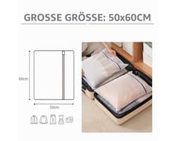 Wasnetten voor wasmachine, duurzame waszakken met ritssluiting, reiswasnet (50 x 60 cm)