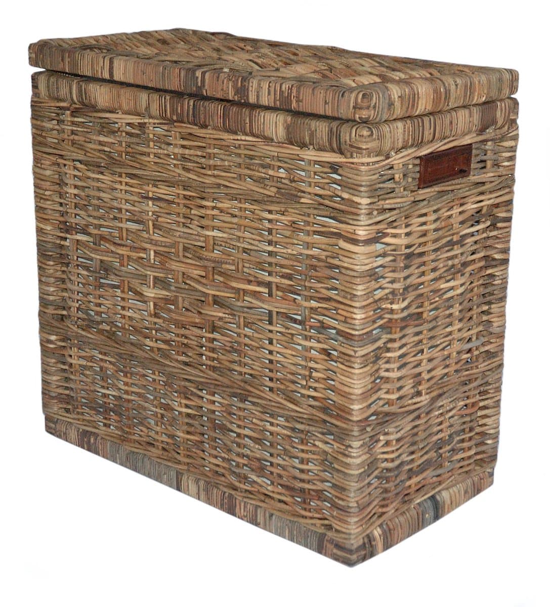 Wasmand Duo 67x35x65 in Brown Rotan — afbeelding 1