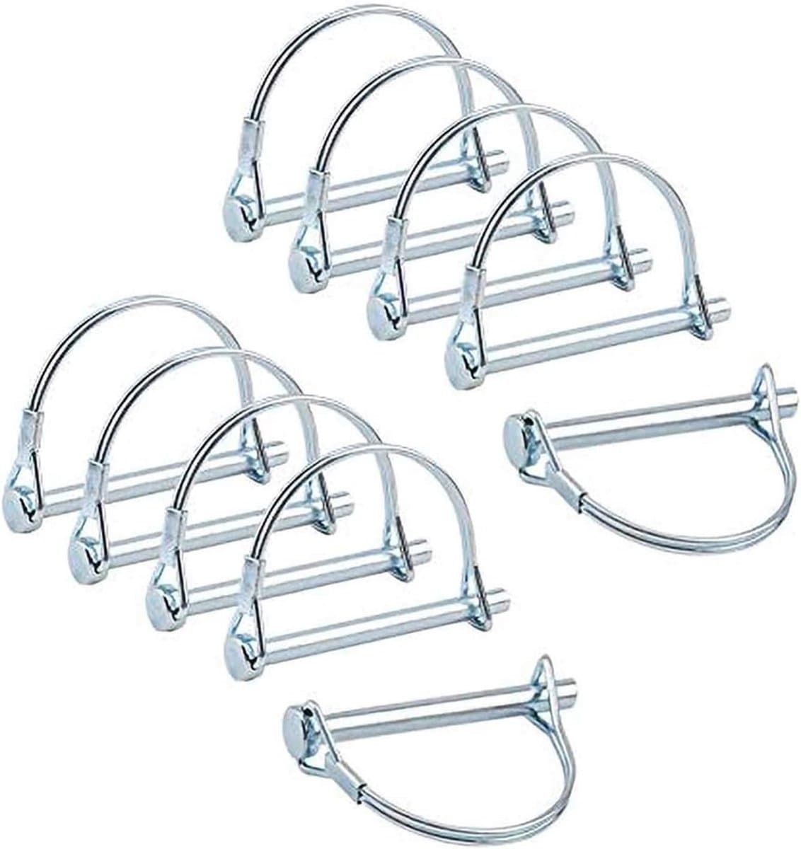 SnelShoppen - XME9 Type D Veiligheidspen, Acryl, Hoogwaardige Staal, Professioneel D-vormig Ontwerp, Duurzaam en Robuust voor Camping, Tuin en Trailer — afbeelding 1