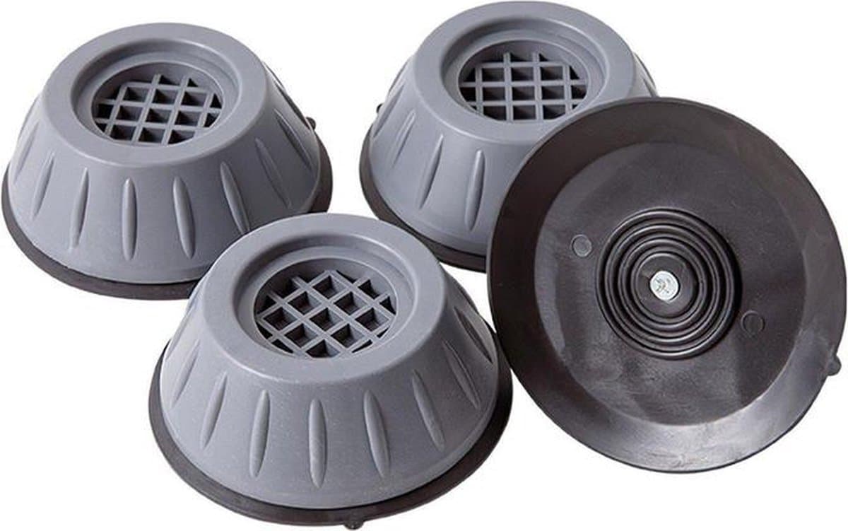 Wasmachine verhoger anti vibratie pads - Set van 4 - Grijs — afbeelding 1