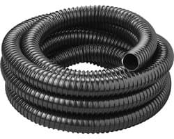 ProPlus Afvalwaterslang - 5 m - Afwatering - Temperatuurbestendig - Flexibel en Uittrekbaar - ø 32 mm - Voor het Geleiden van Afvalwater vanuit caravans/campers, vijvers en zwembaden - Afvoerkanaal - Zwart — afbeelding 1