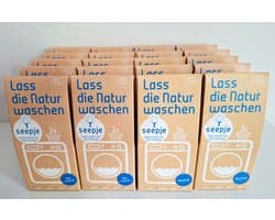 Seepje 20 doosjes, Volledig Neutraal, zeepnoten, Vegan, Natuurlijk wasmiddel, milieuvriendelijk, 3 wasbeurten per doosje. 60 Wasbeurten
