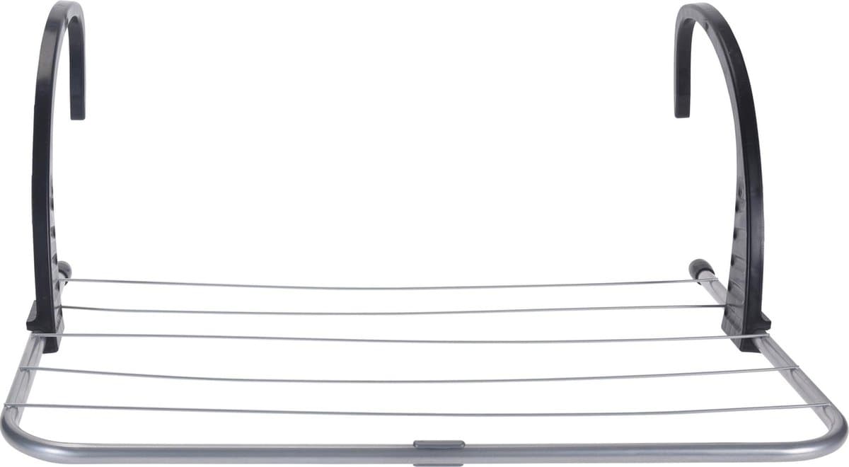 4goodz Droogrek Inklapbaar balkon/deur 3 meter - 51x35x22 cm - Zilver — afbeelding 1