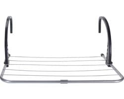 4goodz Droogrek Inklapbaar balkon/deur 3 meter - 51x35x22 cm - Zilver