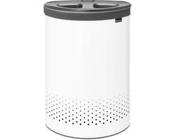 Brabantia Wasmand - met Deksel - 55 l - White / Kunststof deksel