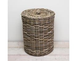 Migo Styling - Wasmand - Rond - Met binnenzak - Riet - Rotan - Dia46xH60