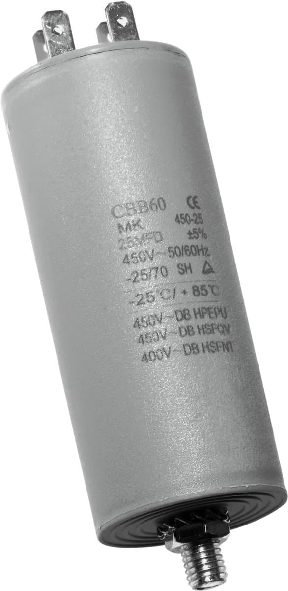 Dparts condensator 25 µF - universeel - 450V - universele aanloopcondensator - 25uf startcondensator — afbeelding 1