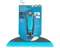 Linea Softwise Douchewisser Met Zuignap Blauw/Wit