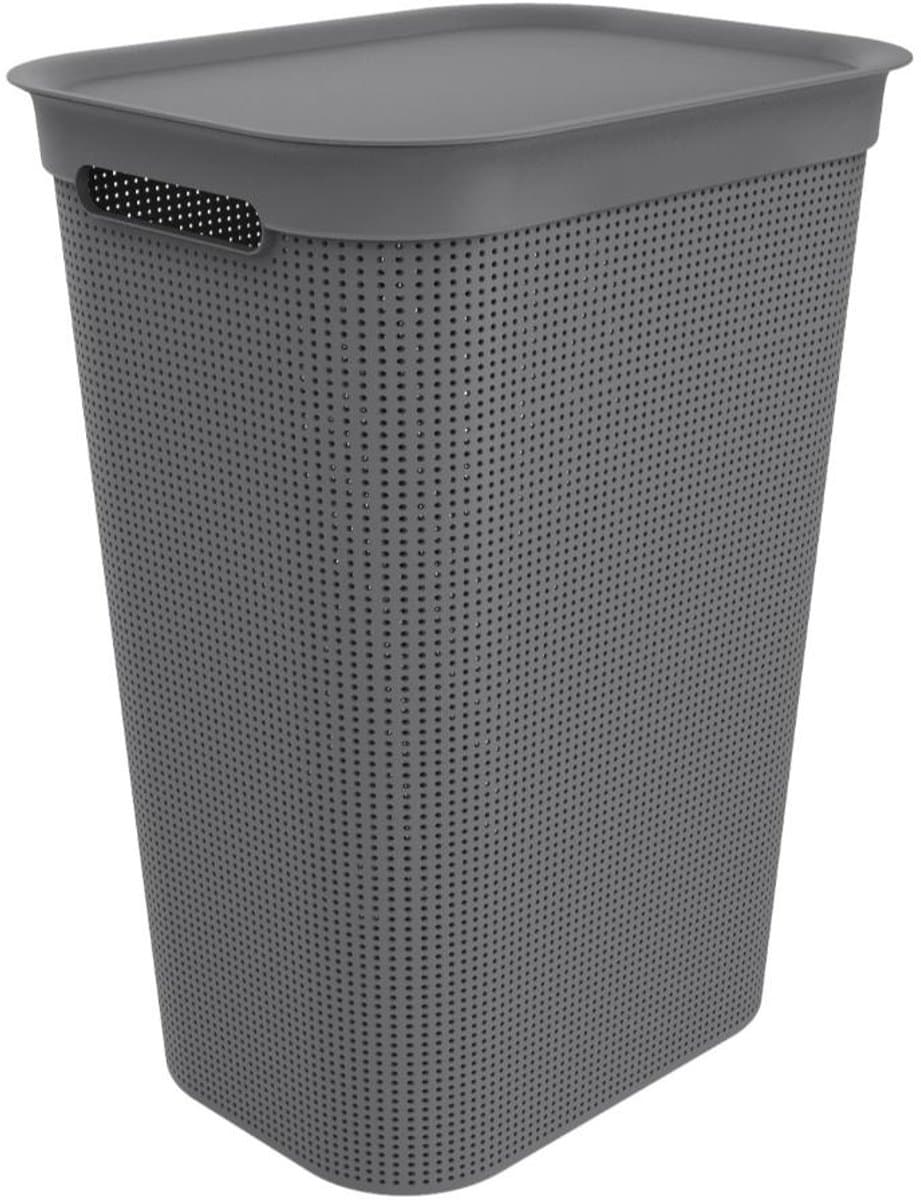 Rotho Brisen - Wasmand met Deksel - 50L - Antraciet — afbeelding 1