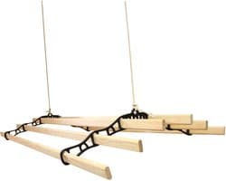 Droogrek Ophangbaar - Zwart - 1.4 meter - plafond wasrek
