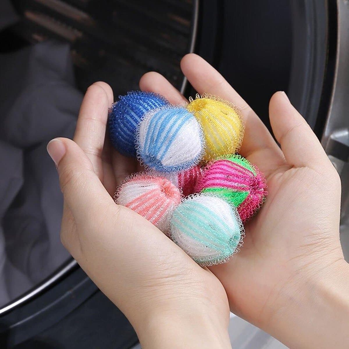6 Stuks Nylon Wasserij Bal Decontaminatie Wasmachine Wassen En Beschermen Bal Plakken En Verwijderen Ontharing Cleaning — afbeelding 1
