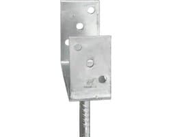 vidaXL - Grondankers - 6 - st - 9x6x30 - cm - gegalvaniseerd - staal - zilverkleurig