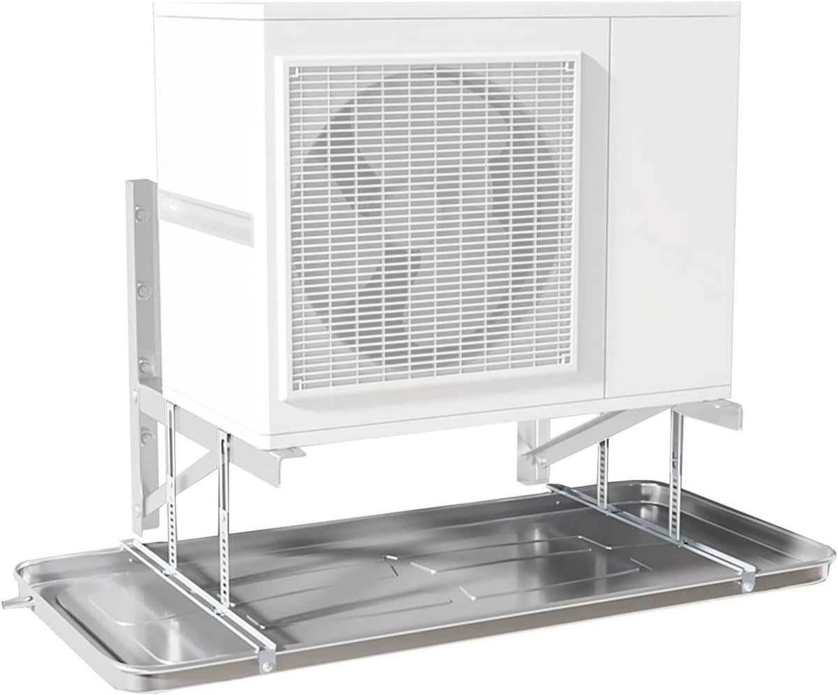 Lekbak RVS Condenswater Opvangbak voor Airco en Warmtepomp met Afvoerset — afbeelding 1