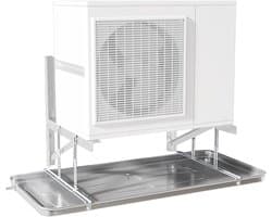 Lekbak RVS Condenswater Opvangbak voor Airco en Warmtepomp met Afvoerset