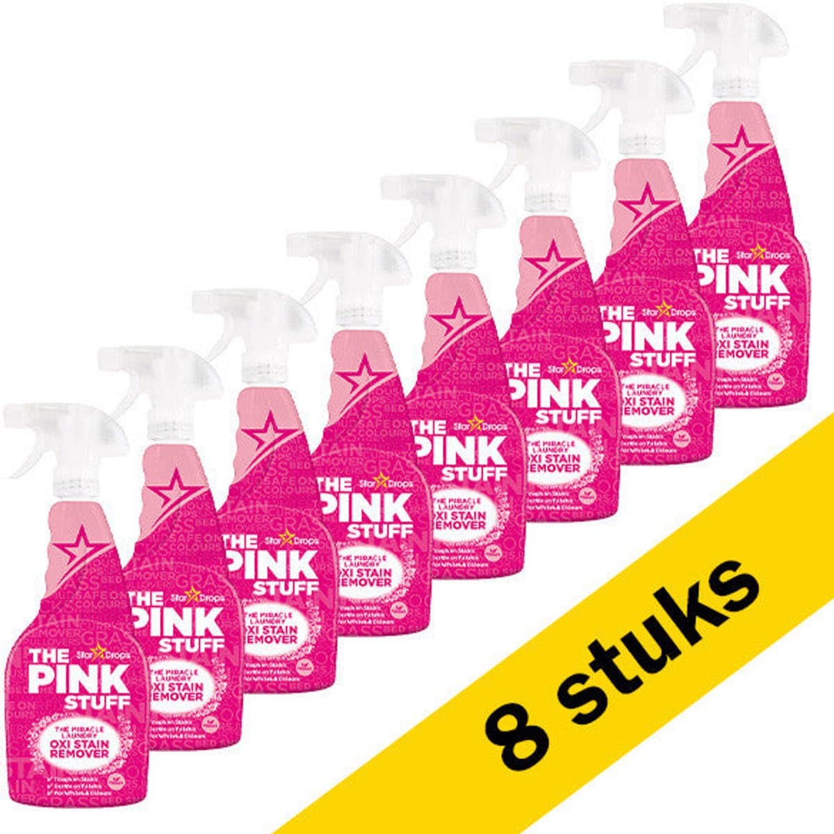 The Pink Stuff Vlekkenverwijderaar Spray – Voor Witte en Gekleurde Was – Vegan – 500 ml — afbeelding 1