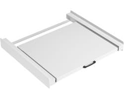 Tussenstuk Wasmachine & Droger met Uitschuifbare Plank XL – Wit - Bodo — afbeelding 1