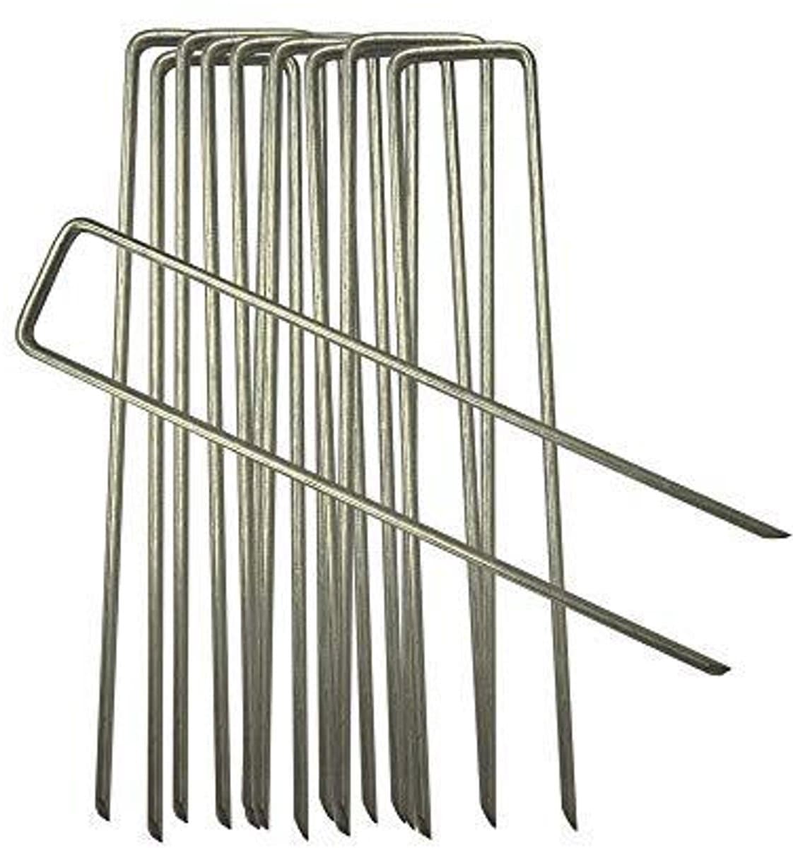 Gegalvaniseerde Tuin Anker Haringen - 6 Inch (150 mm) voor Effectieve Onkruidbestrijding — afbeelding 1