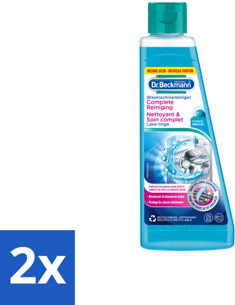 Dr. Beckmann Wasmachinereiniger Ocean Breeze 250 ml - Voordeelverpakking - 2 stuks — afbeelding 1