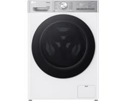 LG F4DR9537S2W was‑droogcombinatie 13 kg met AI DD voor slimme stofverzorging - TurboWash 39 voor sneller wassen - EzDispense automatische dosering - hygiënisch wassen met stoom en ThinQ slimme bediening. Energieklasse A‑20%