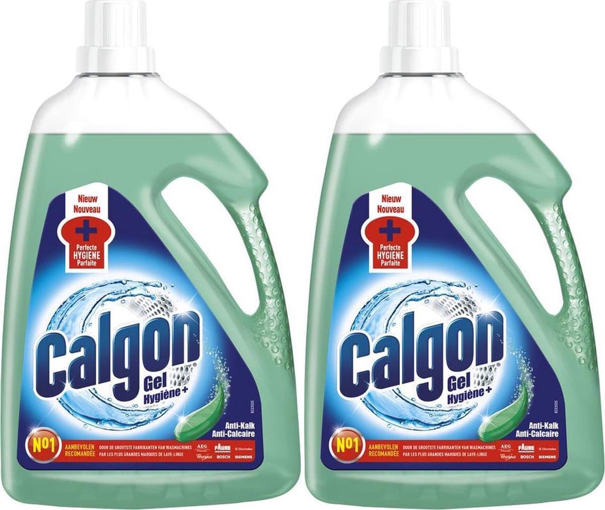 Calgon Wasmachine Reiniger en Anti Kalk Gel Vloeibaar Hygiëne+ (Voordeelverpakking) - 2 x 2,25 l — afbeelding 1