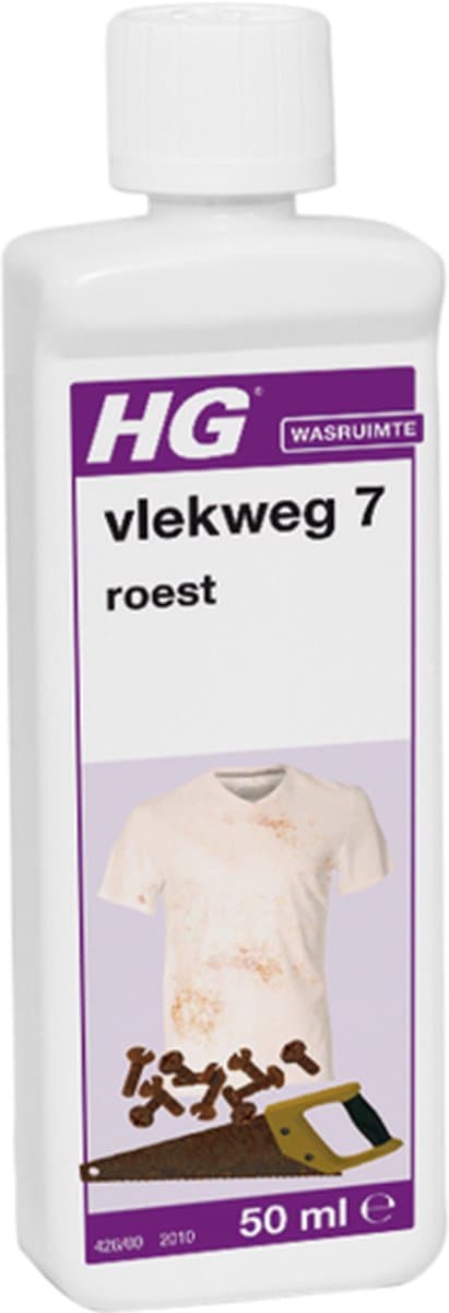 Hg Vlekweg Nr7 Roest verwijderaar textiel - Beton - Tegels - Plavuizen | 2 Stuks ! — afbeelding 1