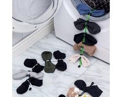 Sokken Organizer Wasmachine - Voor 9 Paar Sokken - Wit Koord