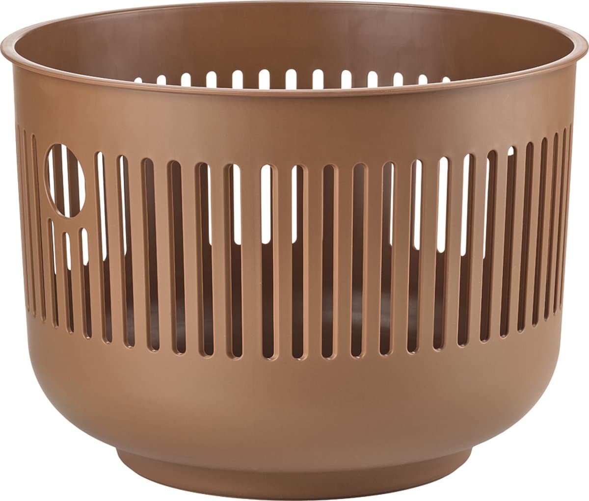 Zone Denmark Ume Wasmand - 30 liter - Terracotta - Kunststof - Ronde Wasmand met Hengsel - Kleine Wasbox of Opbergmand — afbeelding 1