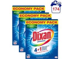 Dixan 4+1 waspoeder Universal - 3 x 58 wasbeurten - 9,57 kg