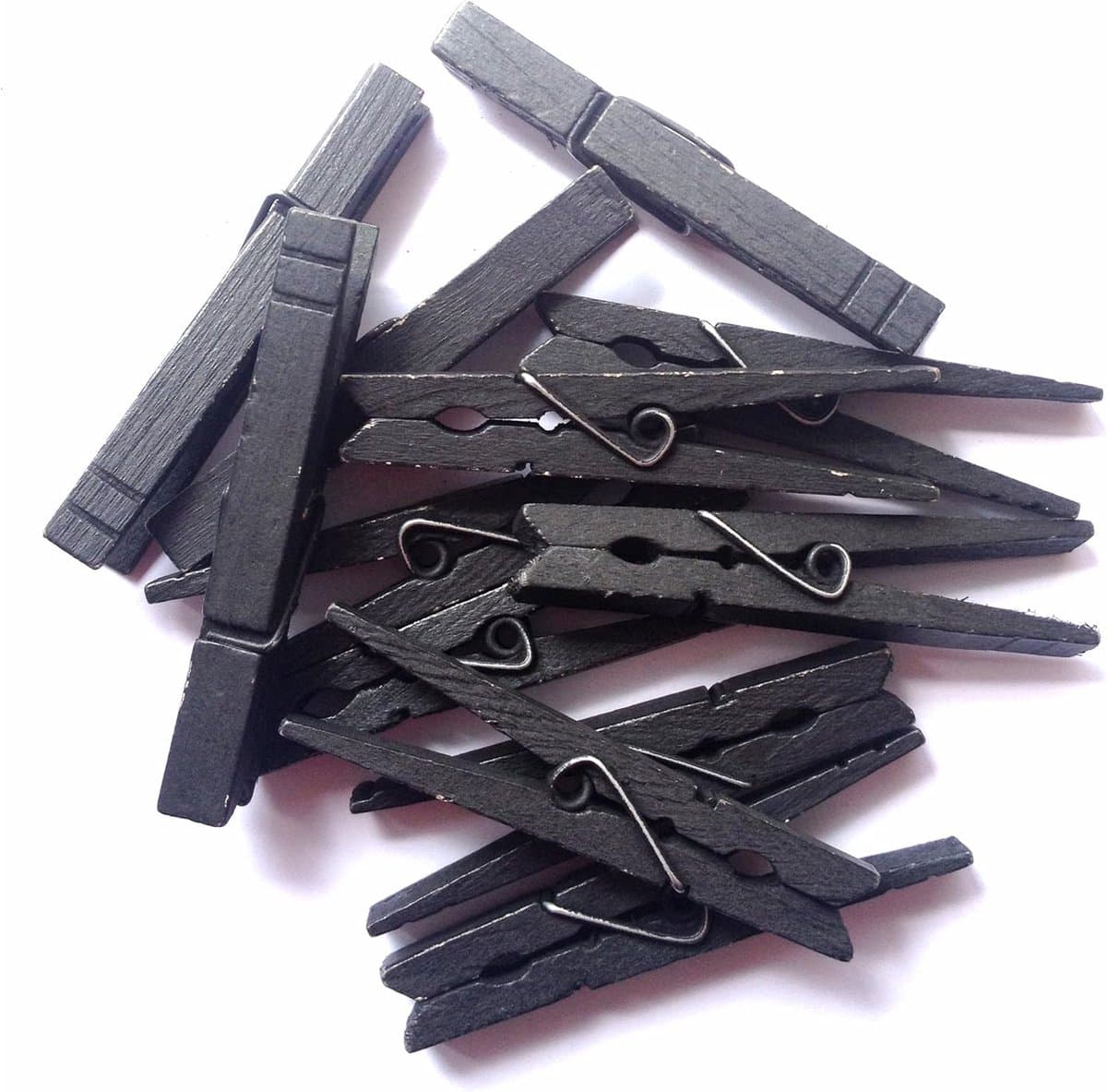 Extra Grote Multifunctionele Houten Knijpers van 8,4 cm in Diverse Kleuren - Set van 30 Stuks — afbeelding 1