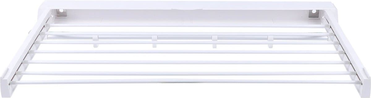 Gran Vida® - Opvouwbaar Droogrek - Muurbevestiging - Ruimtebesparend - Wit - 86 x 38 x 11cm — afbeelding 1