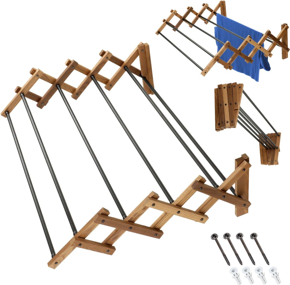 Ferrara accordeon wasdroger 80 cm voor automontage — afbeelding 1