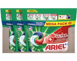 Ariel 4in1 Wasmiddel Pods + Ultra Vlekverwijderaar - 135 wasbeurten