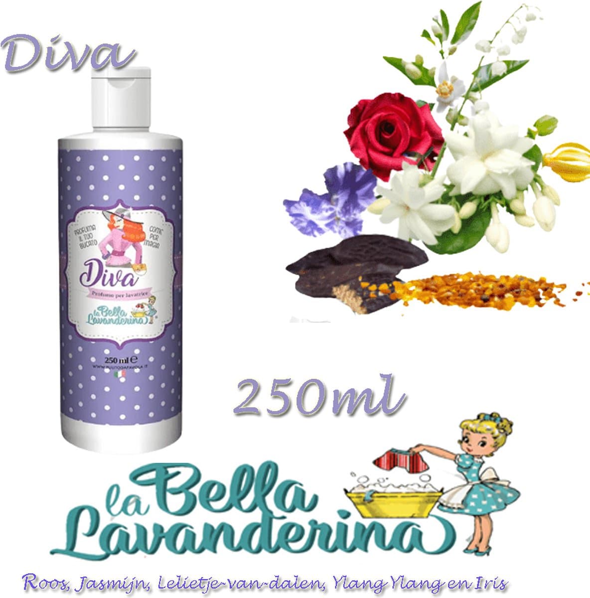 Wasparfum La Bella Lavanderina, Diva 250 ml — afbeelding 1
