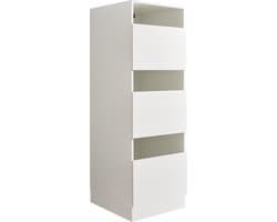 Interiax WASHWALL 'Mary' Wasmachine Wasmandkast Wit - Wassorteerkast - 162x50x67.5 cm
