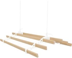 Kledingrek Plafond Katrol - Wit– 0.9m 6-lat plafond wasrek