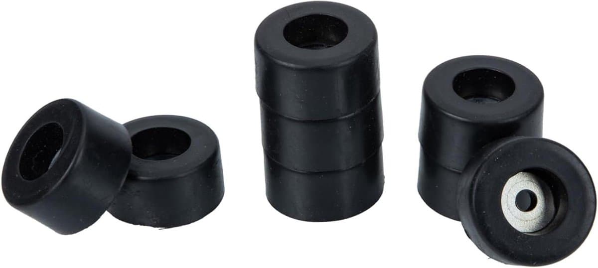 Luidspreker Isolatie Voeten - Versterker Pads Rubberen Voetjes - Audio Verbetering - Sterke Trillingsabsorptie - 38x20mm - Zwart — afbeelding 1