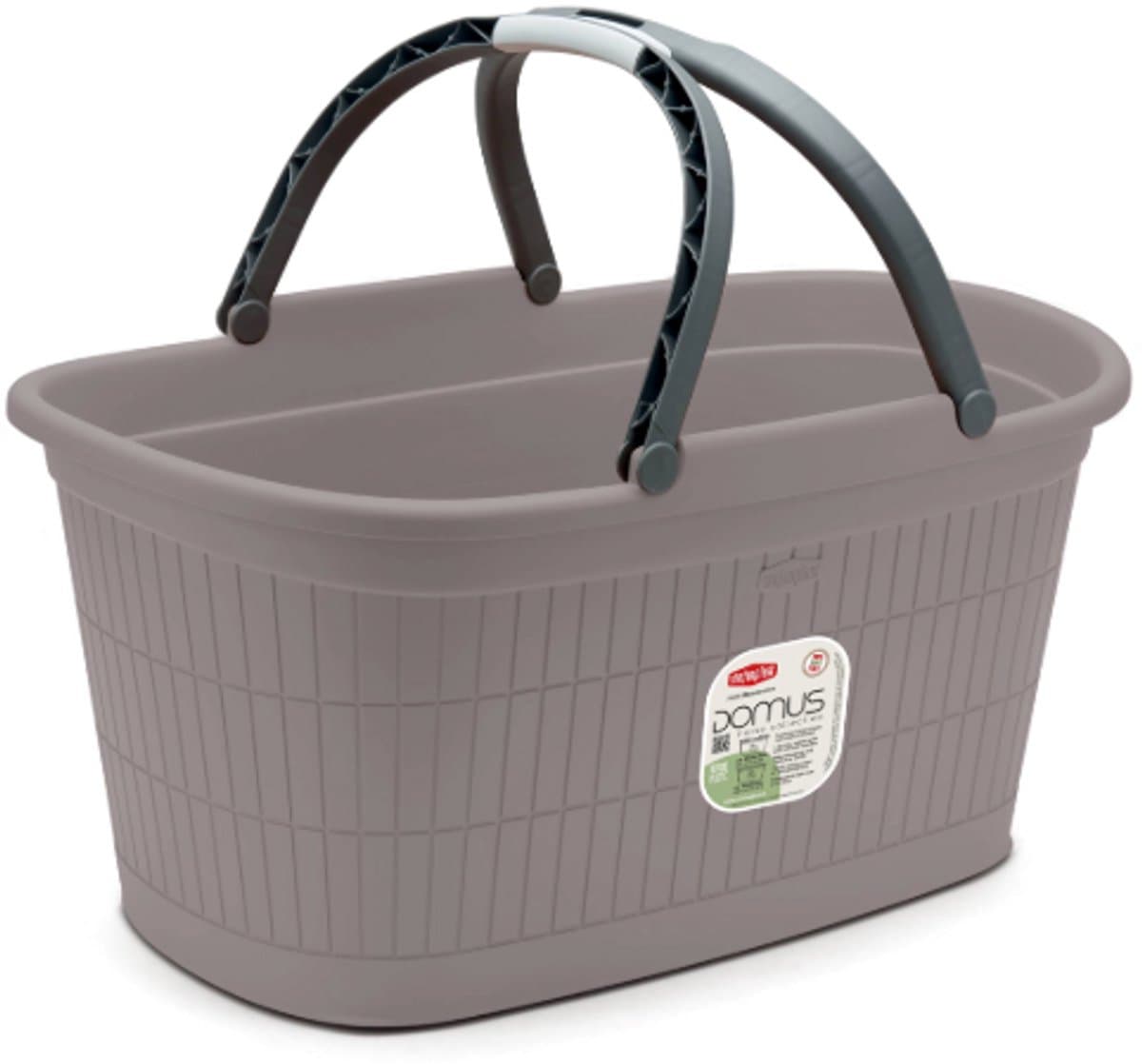 Heupwasmand met handgrepen 'Domus' - 35 liter - Greige — afbeelding 1