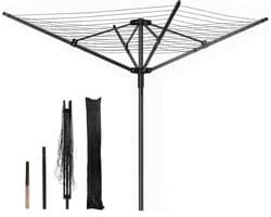 Droogmolen met Voet voor Camping & Thuis - Wasrek Staand - Droogrek Inklapbaar - functioneel