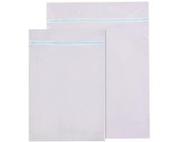 Waszakken - 2 Stuks - Wasnetten - Polyester - Bescherm je Wasgoed en Wasmachine - Waszakjes met Rits - Grote waszak - Laundry Bag - Wasnetje - Wassorteerder - Reisorganisator - Geschikt voor gordijnen, lakens en jassen - 60*80cm+90*110cm - Wit