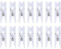 Mini Wasknijpers - Fotoclips Hout - Foto's Ophangen - Natuurlijk Hout - 2.5 cm - Niet gespecificeerd