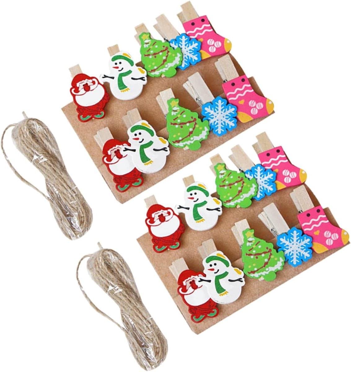 Kleine Houten Clips - Mini Decoratie Clips - Foto's Presenteren - Fijne Afwerking - 3.5 cm - Gekleurd — afbeelding 1