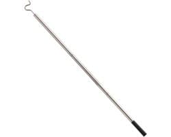 Droogpaal Kleding - Wasstok - Was Ophangen - Gebogen Vorkontwerp - 134cm - Zilver