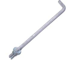 Ankerbouten Set - Bevestigingsbouten Gegalvaniseerd - Stevig Monteren - Hot Dip Gegalvaniseerd - 10 Stuks 16 cm - Grijs