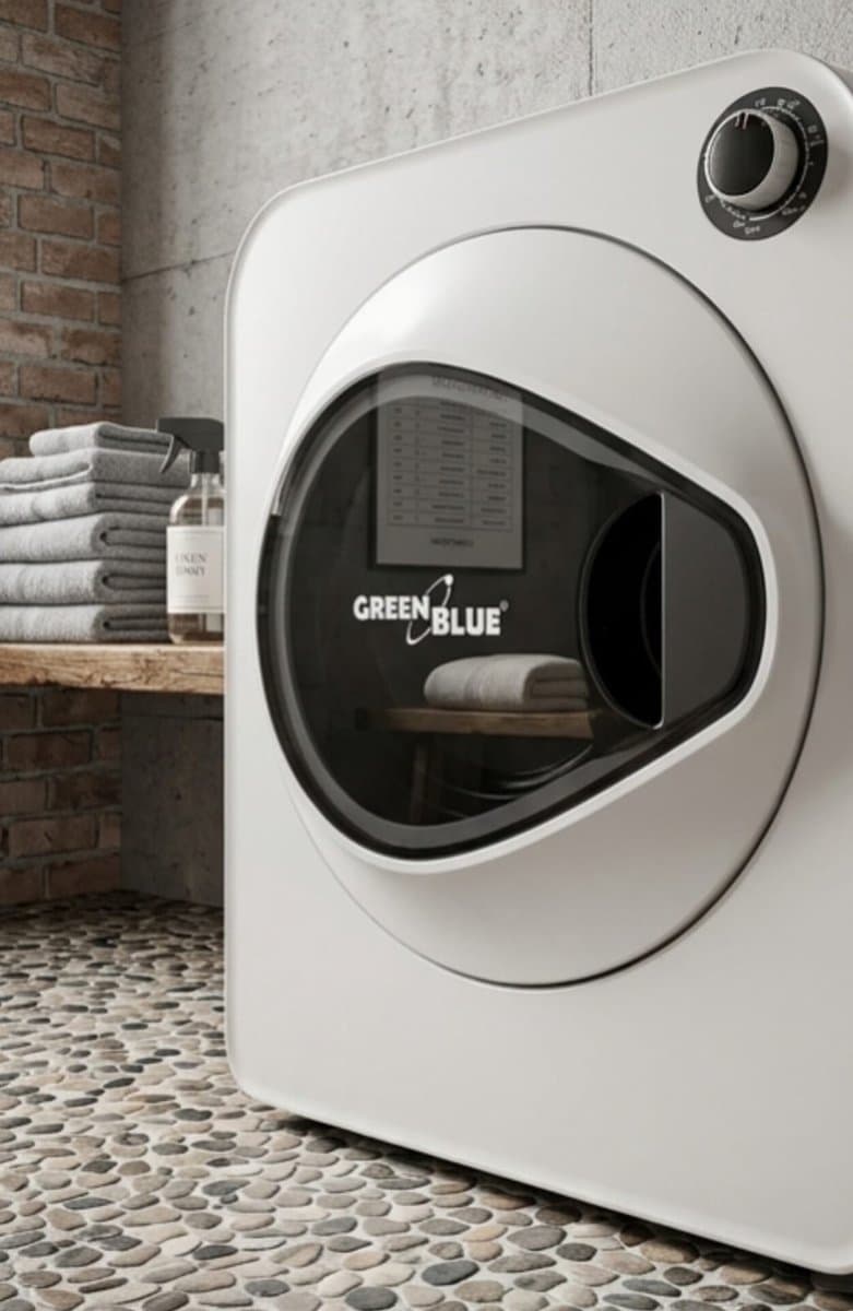Wasdroger 3 kg – EcoDry - Wit - – EcoDry Compact 830W Luchtafvoerdroger, - Medahomestore — afbeelding 1