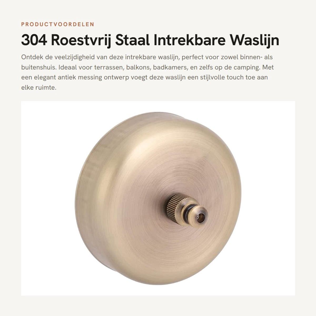 Dailygoods- Waslijn Intrekbaar - Telescopisch Wandgemonteerd tot 2,8 m - Ruimtebesparend Droogrek - Voor Binnen/Buiten - Duurzaam Roestvrij Staal - Geschikt voor Terrassen en Balkons — afbeelding 1