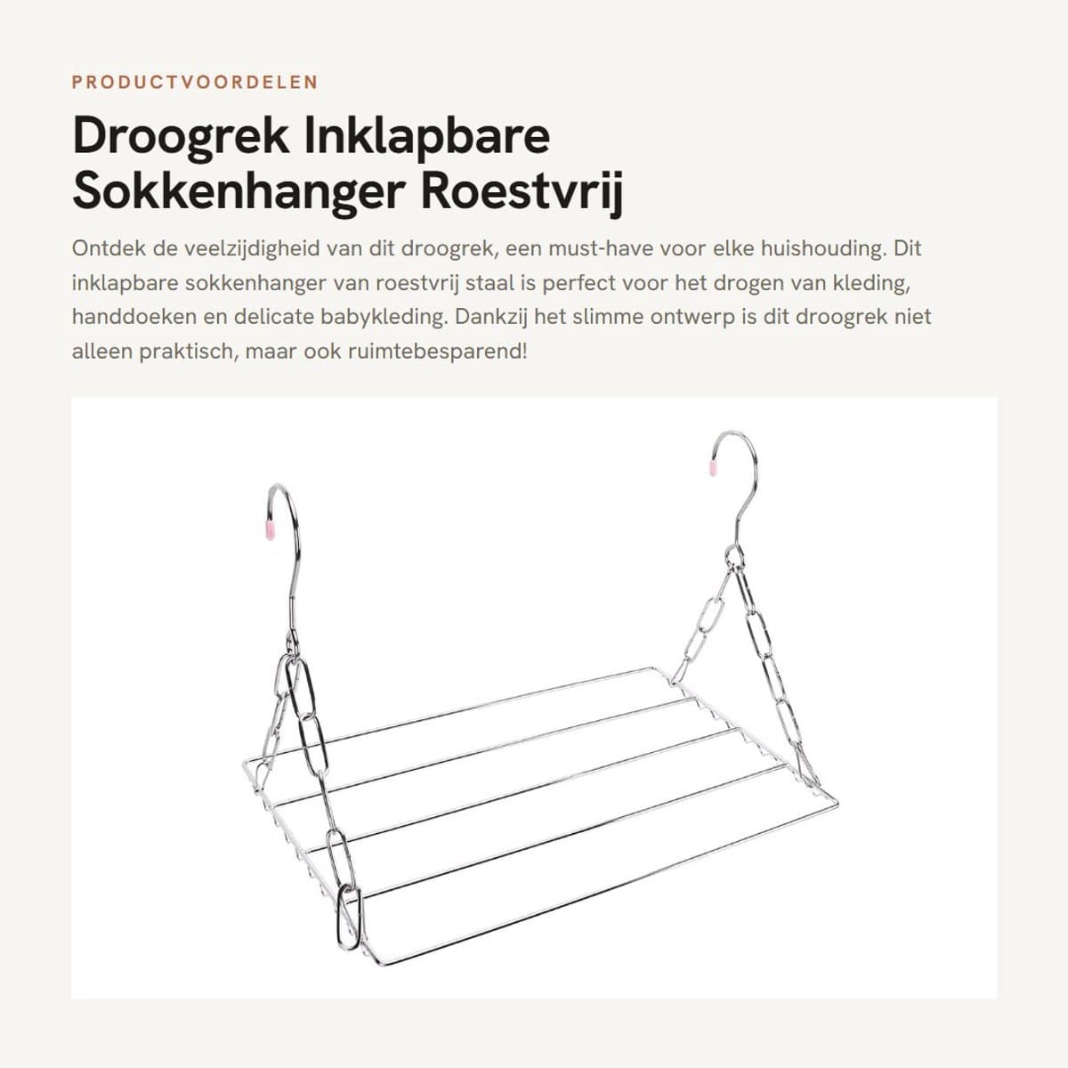 Dailygoods- Droogrek Inklapbaar - Multifunctioneel - Wanddroogrek - Lichtgewicht - Verstelbaar - Geschikt voor Kleding en Handdoeken - Wasrek — afbeelding 1