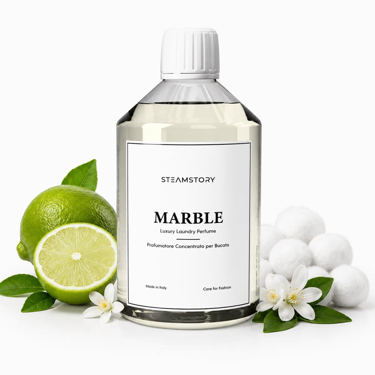 SteamStory Luxe Wasparfum Marble - Luxe geur met limoen, appelbloesem & cederhout - 500 ml — afbeelding 1