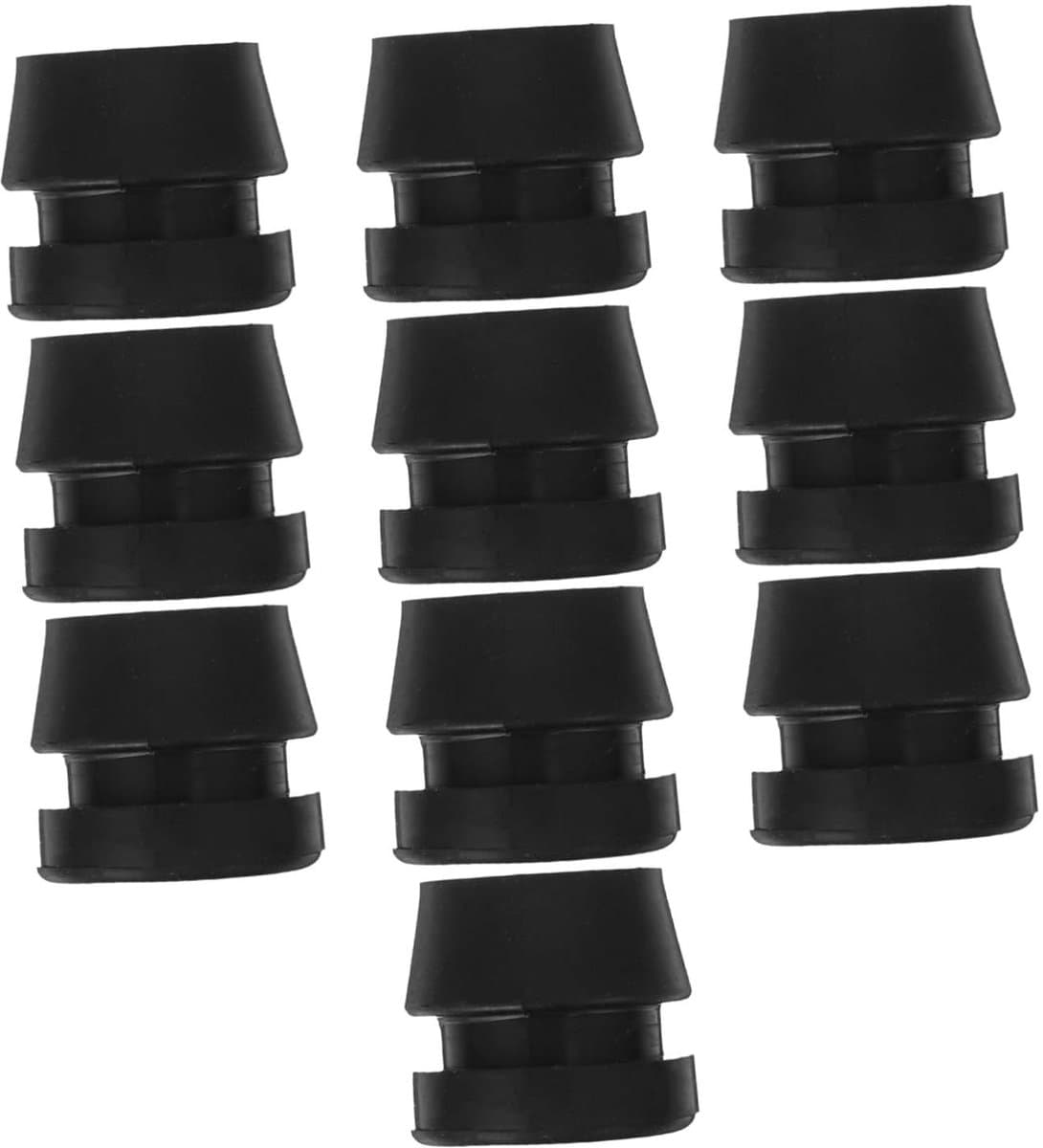 Dempingsrubber Pads - Antivibratie Plug - Trillingen Reduceren - Duurzaam Rubber Materiaal - 10 Stuks - Zwart — afbeelding 1