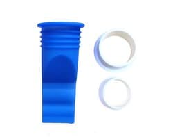 Afvoer Terugslagbeveiliger Met 2 Ringetjes - 11x3.8 cm - Voor Wc Badkamer En Keuken - Eenvoudig Te Plaatsen
